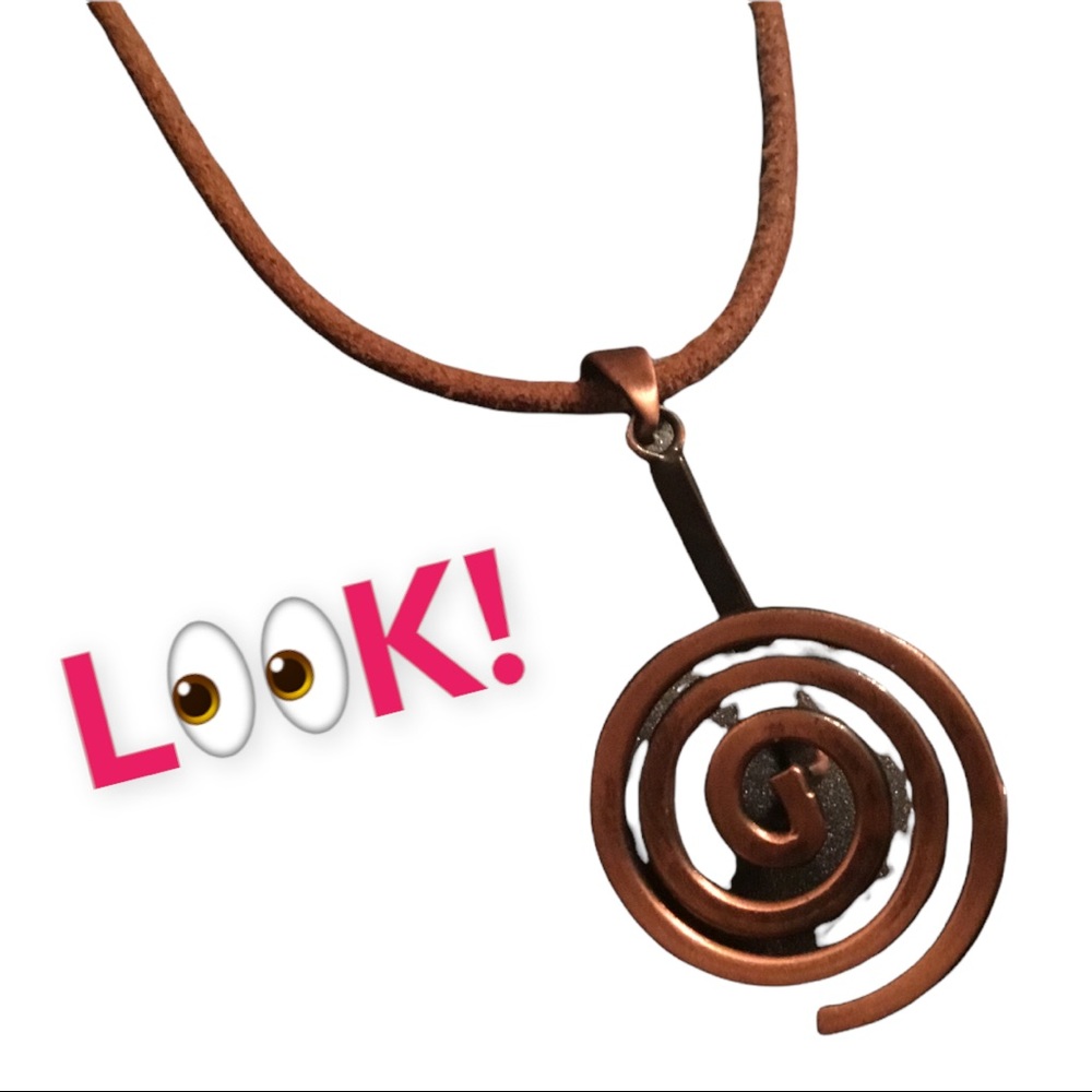 Cool Abstract Copper Necklace